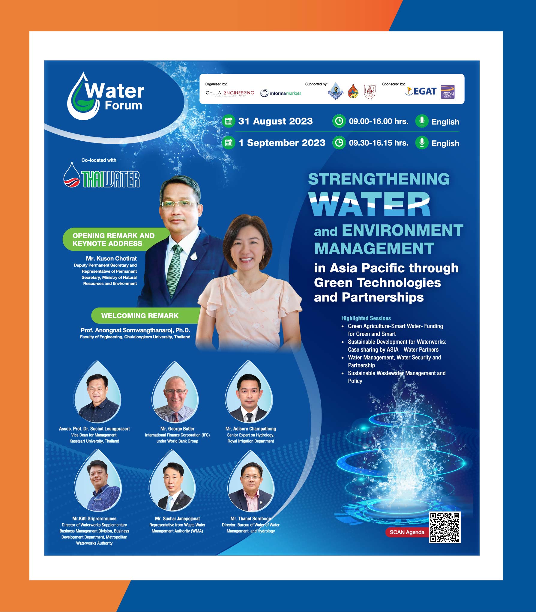 Water Forum #5 Gathering world-class water experts to share their knowledge and views on water management 