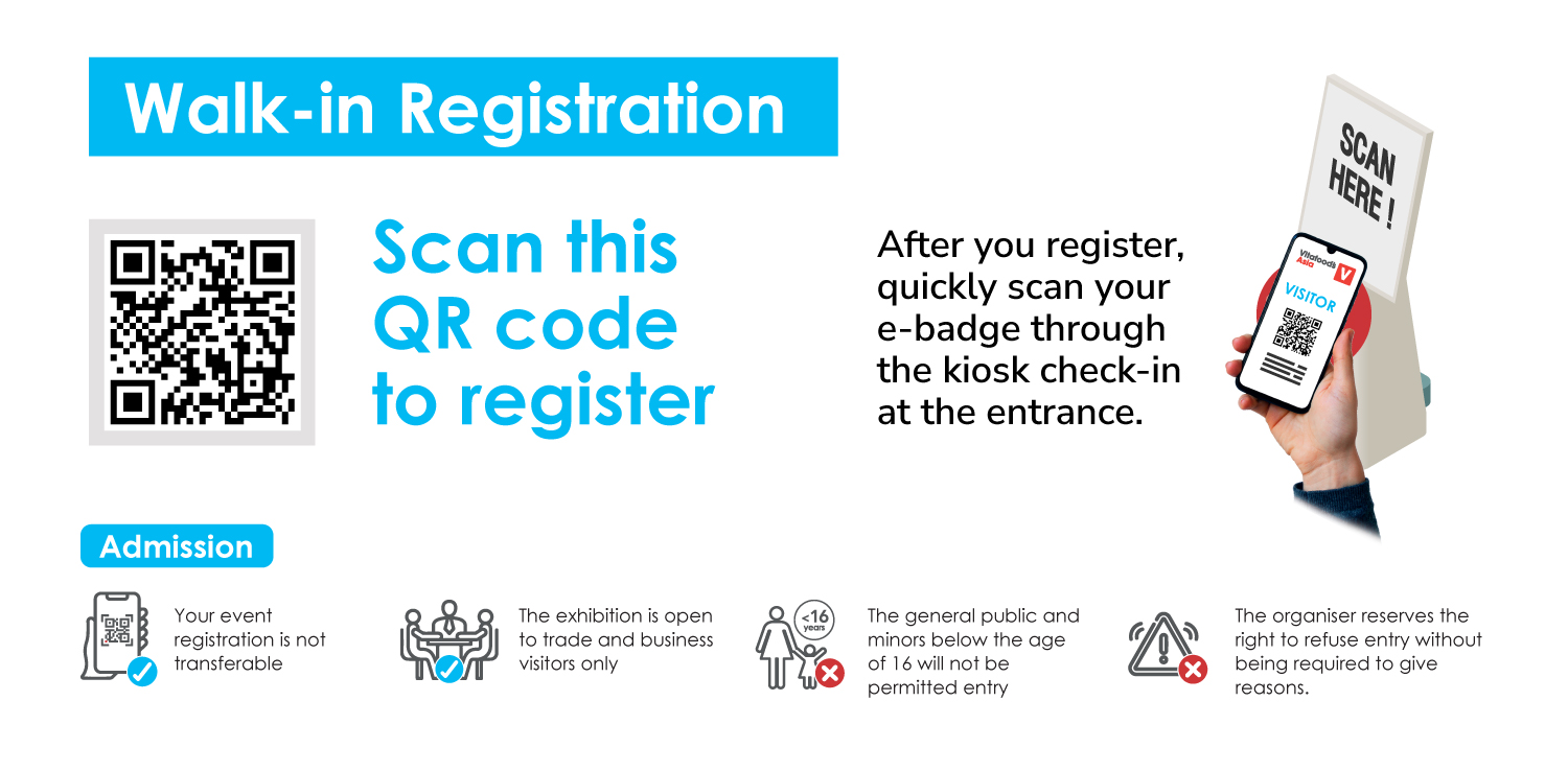 Vitafoods Asia 2023 Walk-in Registration