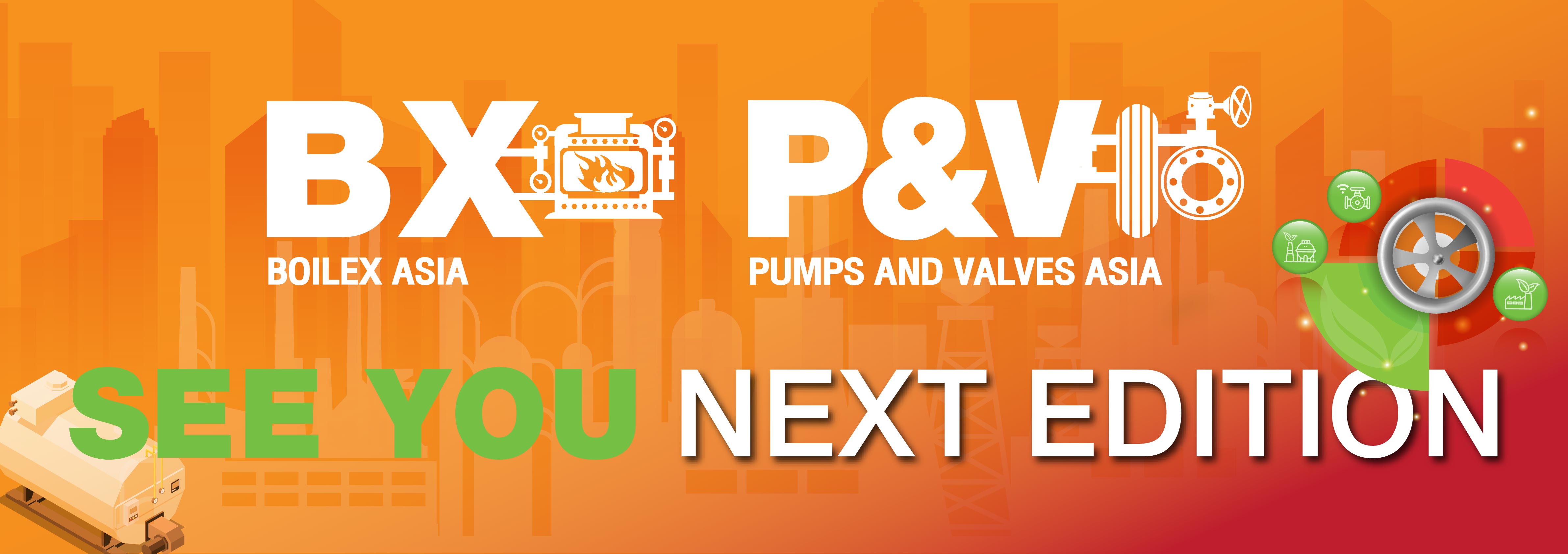 Boilex Asia and Pumps & Valves Asia 2024 E-Newsletter Header