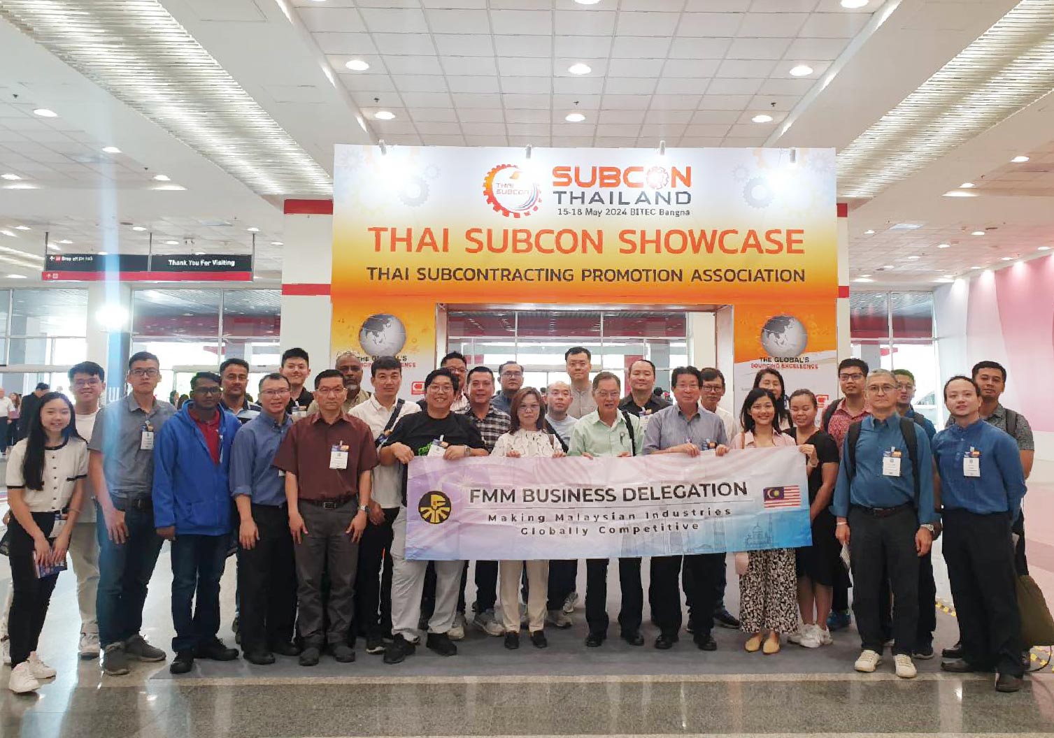 Group Visit from Federation of Malaysian Manufacturers (FMM) at Subcon Thailand 2024