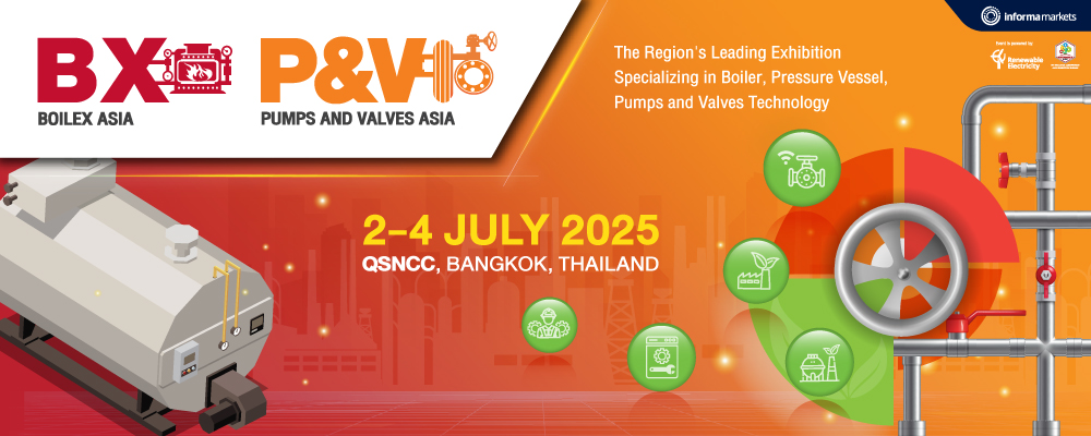 Boilex Asia and Pumps & Valves Asia 2025 E-Newsletter Header